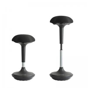 Unilux Swivel Moove Stool Height Adjustable Sit Stand Stool Black -
