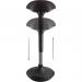 Unilux Swivel Moove Stool Height Adjustable Sit Stand Stool Black - 400110242 24247HB