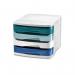 CEP Riviera by Cep 4 Drawer Desktop Unit Assorted Colours - 1003940511 24317CE