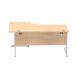 Dynamic Impulse 1600mm Left Crescent Desk Maple Top Silver Cable Managed Leg I000529 24431DY