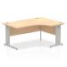 Dynamic Impulse 1600mm Right Crescent Desk Maple Top Silver Cable Managed Leg I000530 24438DY