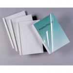 GBC Thermal Binding Cover A4 15mm Clear PVC Front White Silk Gloss Back (Pack 100) IB370014 24448AC