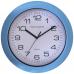 Seco Sandhurst Quartz Wall Clock 300mm Diameter with Blue Surround - 2120I BLUE 24569SS