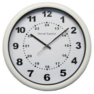 Seco Westminster Quartz Wall Clock 400mm Diameter White 2160c