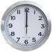 SECO Radio Controlled Aluminium Wall Clock 255mm Diameter - A1028RC 24597SS