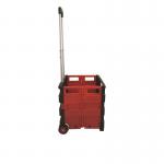 Seco Collapsible Shopping Cart Red/Black - ZY-LC-BR 24625SS