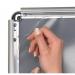 SECO Aluminium Snap Frame A-Board 32mm A2 Silver - A2AB 24639SS