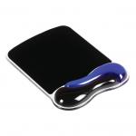 Kensington Duo Gel Mouse Pad and Wrist Rest Wave Blue Smoke 62401 24833AC