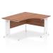 Dynamic Impulse 1400mm Right Crescent Desk Walnut Top White Cable Managed Leg I003865 24844DY