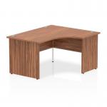 Dynamic Impulse 1400mm Right Crescent Desk Walnut Top Panel End Leg I003877 24858DY