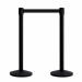 SECO Retractable 2m Post Black with Black Tape - RQB-1BLK 24947SS