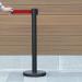 SECO Retractable 2m Post Black with Red Tape - RTPOSTBLACK 24954SS