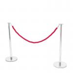 SECO Standard Chrome Posts with 1.5m Rope - CAFEPOSTCHROME 24975SS