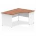 Dynamic Impulse 1600mm Right Crescent Desk Walnut Top White Panel End Leg TT000037 24977DY