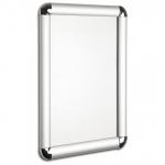 Seco A2 Snap Frame with Round Corners 25mm Silver - ROUNDA2 25038SS