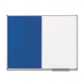 Nobo Classic Combination Board Blue Felt/Magnetic Whiteboard Aluminium Frame Blue 900x1200mm 1902258 25050AC