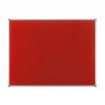 Nobo Classic Red Felt Noticeboard Aluminium Frame 900x600mm 1902259 25057AC