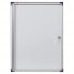 Nobo Extra Flat Magnetic Whiteboard Display Case Lockable 4 x A4 550x735mm 1900846 25211AC