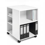 Durable Multi Function Storage Trolley 74x59cm Open White - 311302 25213DR
