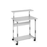 Durable SYSTEM PC Workstation Trolley 80 Variable Height Grey - 371810 25255DR