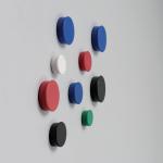 Nobo Round Magnets 20mm Assorted Colours (Pack 10) 1901016 25260AC