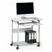 Durable SYSTEM PC Workstation Trolley 75 Fixed Height Grey - 379610 25269DR