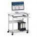 Durable SYSTEM PC Workstation Trolley 75 Fixed Height Grey - 379610 25269DR