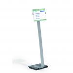 Durable Aluminium Info Sign Stand with Cast Iron Base & Acrylic A4 Panel - 481223 25276DR