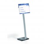 Durable Aluminium Info Sign Stand with Cast Iron Base & Acrylic A3 Panel - 481323 25283DR