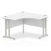 Dynamic Impulse 1200mm Corner Desk White Top Silver Cantilever Leg I000318 25327DY