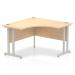 Dynamic Impulse 1200mm Corner Desk Maple Top Silver Cantilever Leg I000362 25341DY