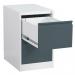 Phoenix FC Series 2 Drawer Filing Cabinet Grey Body Anthracite Drawers with Key Lock - FC1002GAK 