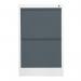 Phoenix FC Series 2 Drawer Filing Cabinet Grey Body Anthracite Drawers with Key Lock - FC1002GAK 25479PH