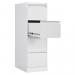 Phoenix FC Series 4 Drawer Filing Cabinet Grey with Key Lock - FC1004GGK 