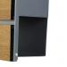 Phoenix Estilo Top Loading Letter Box With Key Lock Graphite Grey and Wood - MB0126KS 25626PH