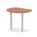 Dynamic Impulse 1000mm Conference Radial End Table Walnut Top Silver Post Leg I000137 25684DY