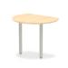 Dynamic Impulse 1000mm Conference Radial End Table Maple Top Silver Post Leg I000257 25712DY