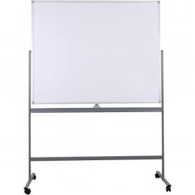 Twinco Mobile Double Sided Magnetic Floor Standing Whiteboard 1200x900mm White - TW5468 DD 25717PL