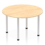 Dynamic Impulse 1200mm Round Table Maple Top Silver Post Leg I000260 25719DY