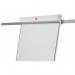 Nobo Classic Nano Clean Mobile Flipchart Easel Magnetic with Extension Arms Magnetic 700x745mm Silver 1901920 25722AC