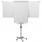 Nobo Classic Nano Clean Mobile Flipchart Easel Magnetic with Extension Arms Magnetic 700x745mm Silver 1901920 25722AC