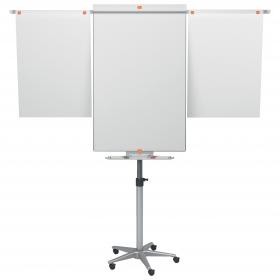 Nobo Classic Nano Clean Mobile Flipchart Easel Magnetic with Extension Arms Magnetic 700x745mm Silver 1901920 25722AC