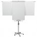 Nobo Classic Nano Clean Mobile Flipchart Easel Magnetic with Extension Arms Magnetic 700x745mm Silver 1901920 25722AC