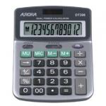 Aurora 12 Digit Semi Desktop Calculator Silver - DT398 25927JG