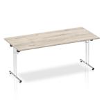 Dynamic Impulse 1800mm Folding Rectangular Table Grey Oak Top I003271 25957DY