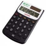 Aurora EcoCalc 8 Digit Pocket Calculator Recycled Plastic Black - EC101 25976JG