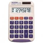 Aurora 8 Digit Pocket Calculator White - HC133 26004JG