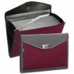 Snopake Zeon 13 Part Organiser Foolscap Ruby 15895 26151SN