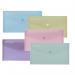 Snopake ReBorn DL Polyfile Popper Wallet with Press-Stud Closure Pastel PK5 15908 26158SN