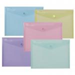 Snopake ReBorn A5 Polyfile Popper Wallet with Press-Stud Closure Pastel PK5 15910 26165SN